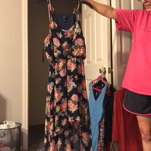 Floral forever 21 high low dress